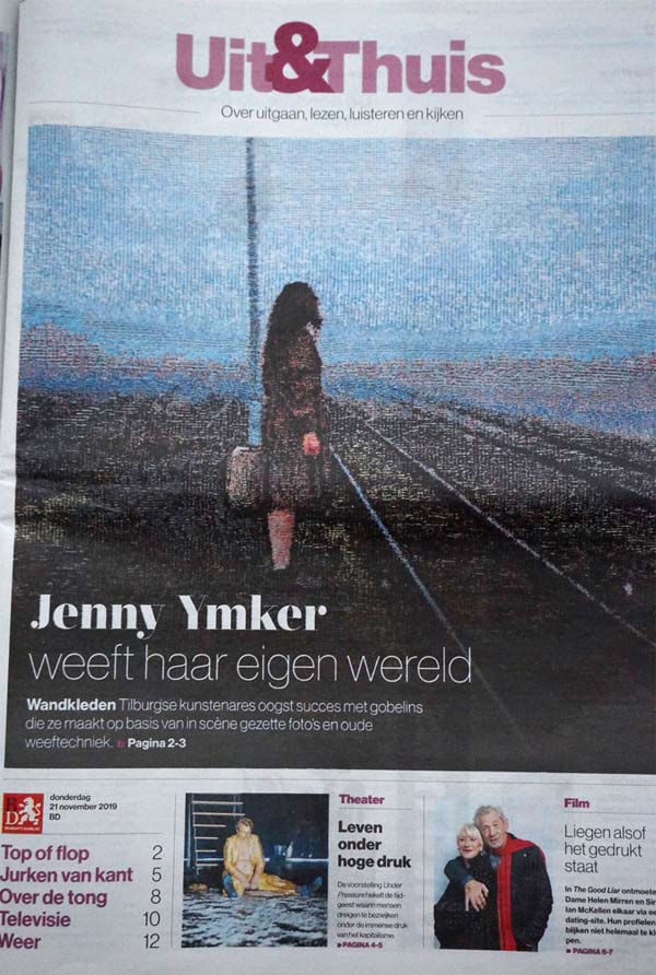 Jenny Ymker weeft haar eigen wereld en heeft daar veel succes mee