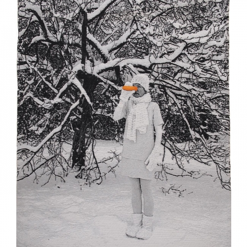 Sneeuw (Snow) | 70cm x 50cm; gobelin, embroidered by hand; 2013
