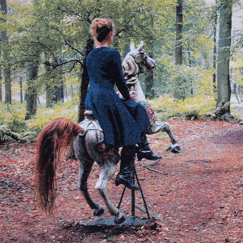 Paardrijden (On horseback) | 95cm x 125cm; gobelin; 2014