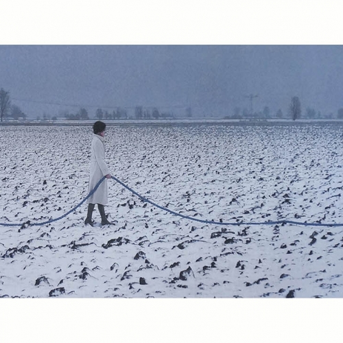 Landscape in white | gobelin, 179x773 cm, in opdracht gemaakt voor het Antoni van Leeuwenhoek Amsterdam, 2020