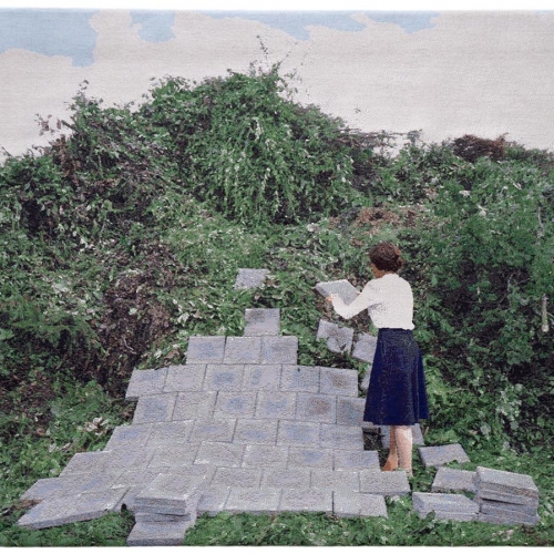 Structuur (Structure) | 95cm x 139cm; gobelin; 2017