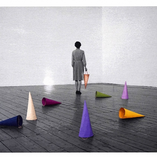 Afterwards | 94x144 cm, gobelin and embroidered by hand, 2025