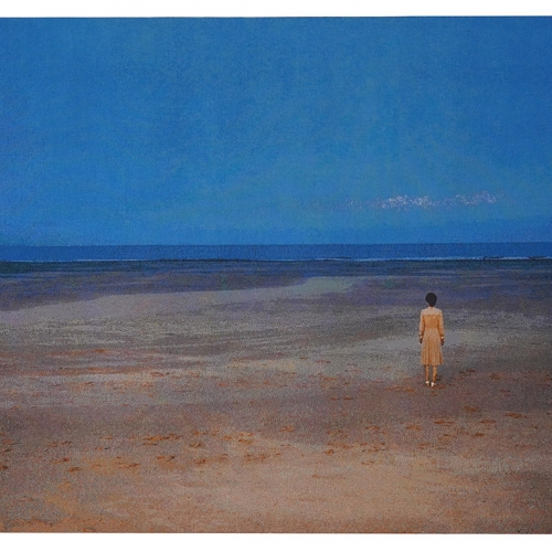 Woman by the sea | 112 x 196 cm, gobelin, 2025