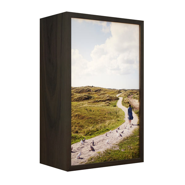 Trace | 51x33x18cm, Lightbox (notenhout, ontspiegeld glas, duratrans, led-verlichting), 2020