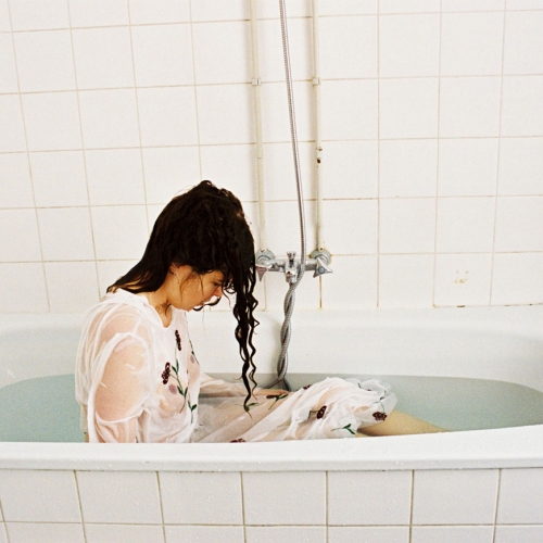 Young woman in bath | 83cm x 125cm; print; 2004